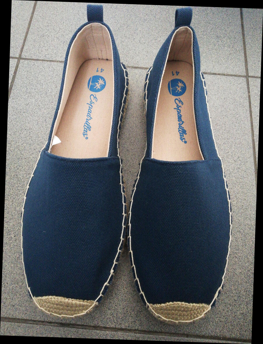 Scarpa uomo Espadrillas classica in tela blu