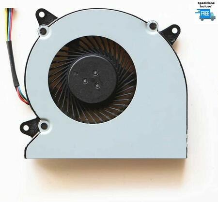Ventola Di Raffreddamento CPU Per Notebook ASUS UX50V, UX50, XU50V, RX05 - Connettore 4 Pin, Ricambio Certificato