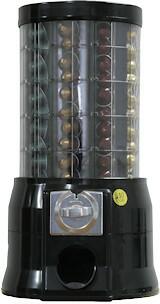 Distributore Capsule Caffè Nespresso con gettoniera meccanica da 1Franco Svizzero