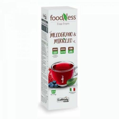 10 CAPSULE CAFFITALY Tisana Melograno e Mirtillo FOODNESS