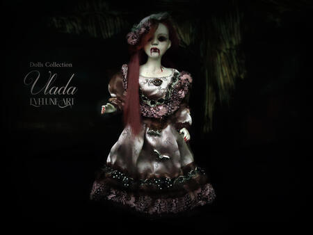Vlada bambola Vampiro OOAK Horror Creepy fatta a mano 