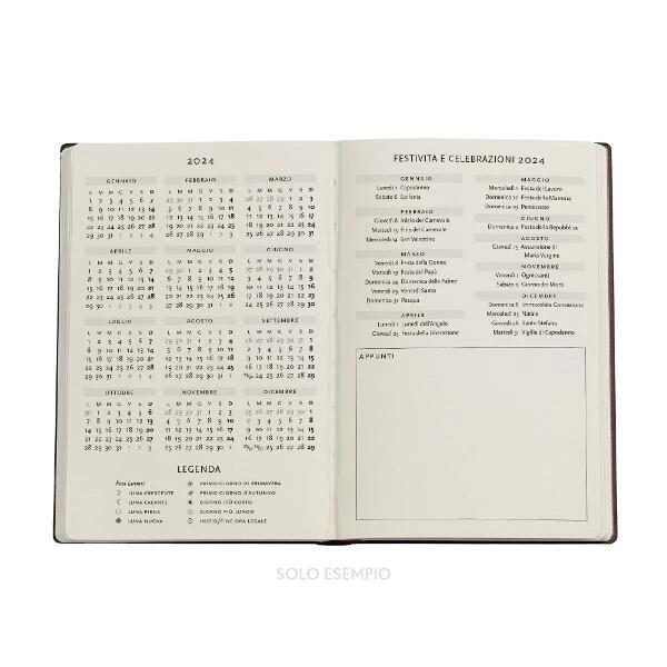 AGENDA GIORNALIERA 2024 PAPERBLANKS 12 MESI - Formato Mini