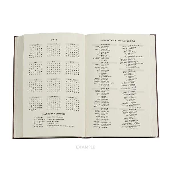 AGENDA SETTIMANALE 2024 PAPERBLANKS 12 MESI - Formato Maxi - Verticale