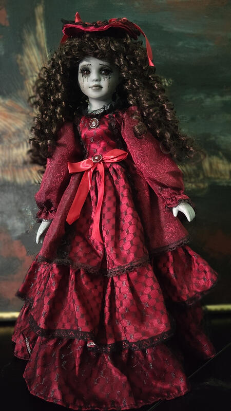 Bambola Cassandra Gothic  Vittoriana fatta a mano