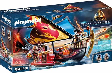 Playmobil Novelmore Nave Infuocata dei Guerrieri di Burnham 70641