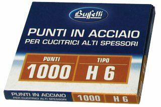 Punti metallici alti spessori - 20-35 fogli - Serie H - 6/13 mm - BUFFETTI 01014B600