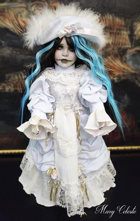 Mary Celeste bambola Pirata Horror Creepy Gothic 42 cm. 