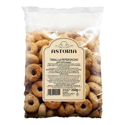 Astoria Taralli Peperoncino  250GR A SCATOLO DA 18 CONFEZIONI 