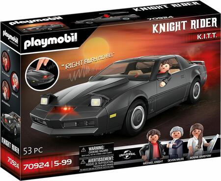 Playmobil Knight Rider, K.I.T.T. c/luci e suoni originali - 70924 - 5/99 Anni