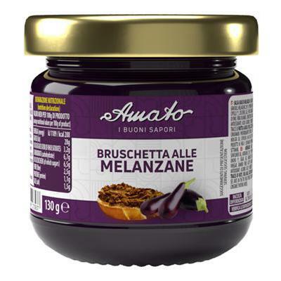 Amato Buoni Sapori Pate Melanzane X Bruschetta 130GR A SCATOLO DA 12 PEZZI