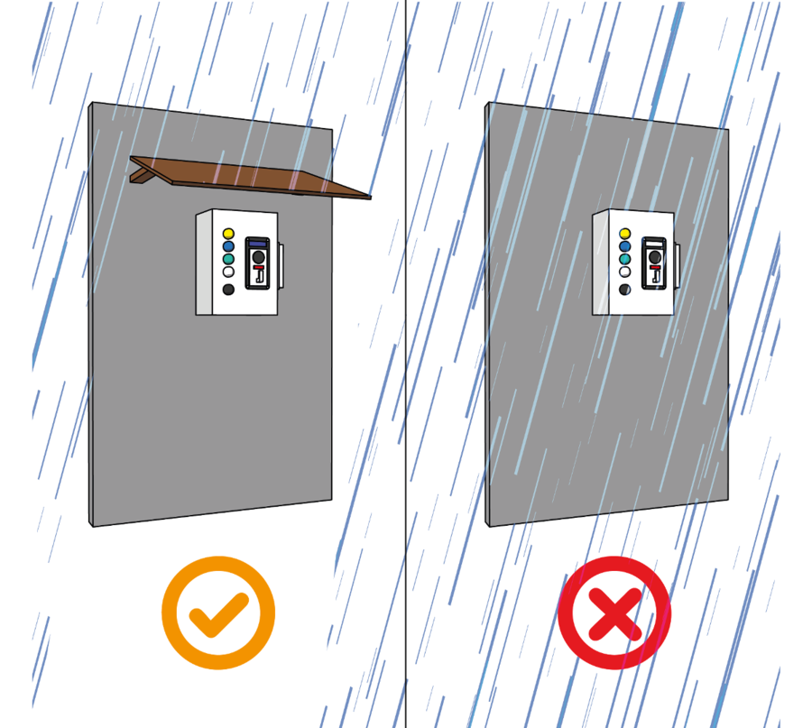 1 DOCCIA (per esterni) - Gettoniera multimoneta + elettrovalvola 12Vcc - CON DISPLAY ESTERNO