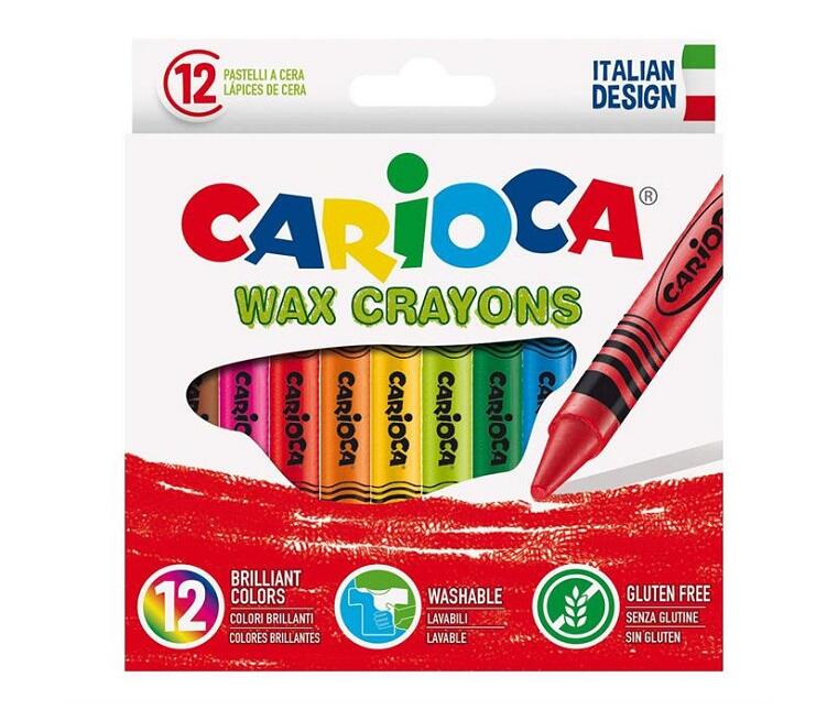 Carioca Colori a Cera X12 A SCATOLO DA 12 CONFEZIONI 