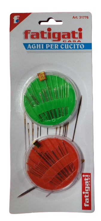 Fatigati Aghi per Cucito X2 A BLISTER DA 12 CONFEZIONI