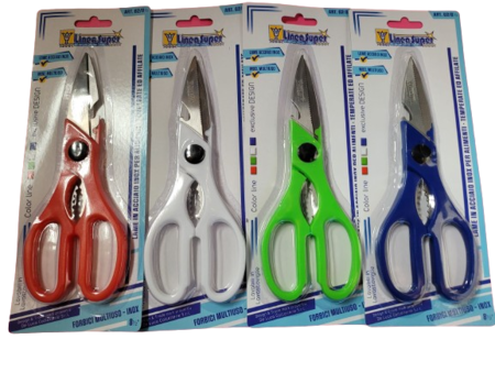 Forbice da Casa con Apribottiglie e Schiaccia Noci A SCATOLO DA 12 PEZZI