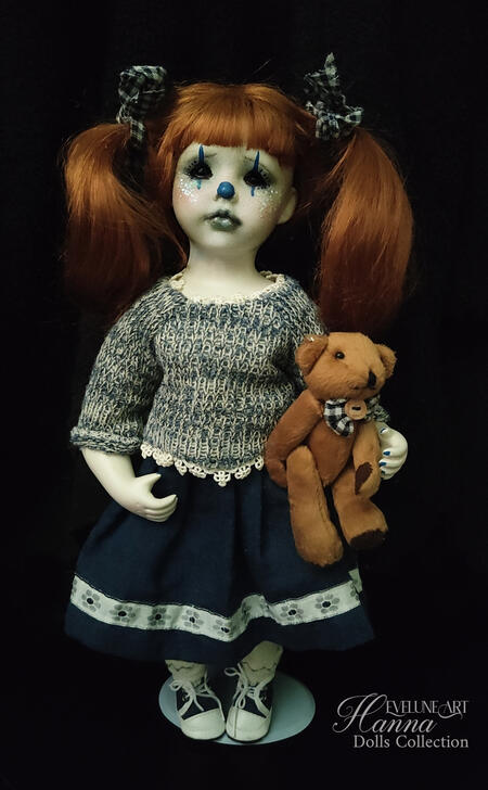 Hanna bambola inquietante creepy 40 cm.