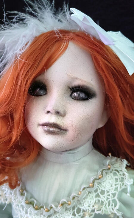 Milva grande bambola inquietante creepy 55 cm.