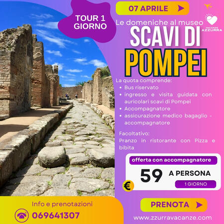 07 APRILE 2024 SCAVI DI POMPEI