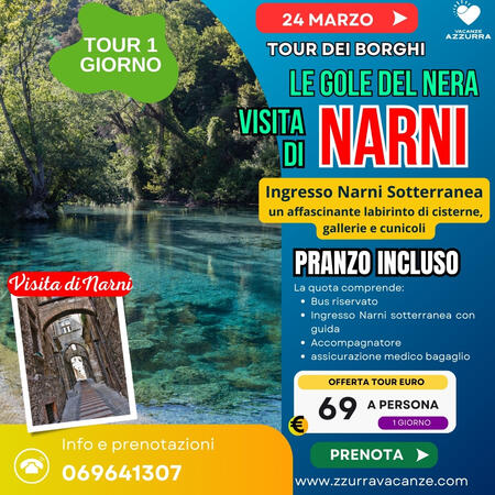 24 MARZO 2024 NARNI SOTTERRANEA