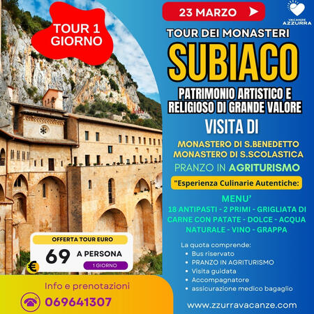 23 MARZO 2024 TOUR DEI MONASTERI