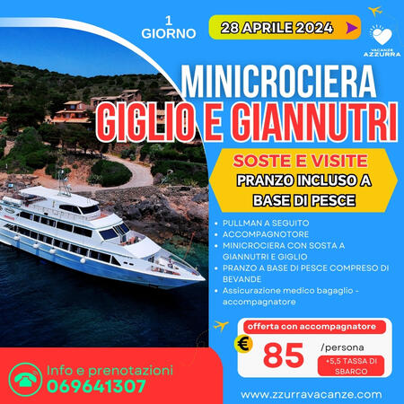   MINICROCIERA GIGLIO E GIANNUTRI 2024
