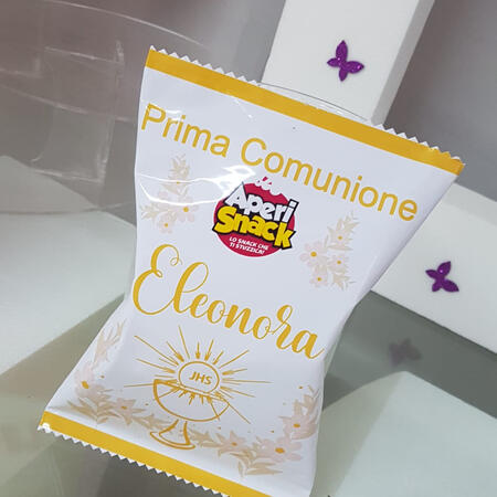 Patatine a tema comunione personalizzate
