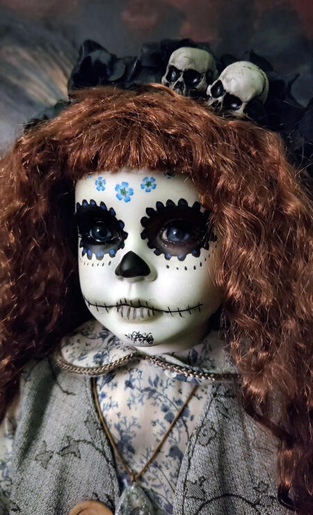 Margherita bambola Calaveras Santa Muerte 52 cm.