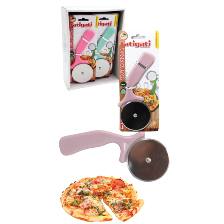 FATIGATI TAGLIA PIZZA CON MANICO (Confezione da 12 pezzi) 