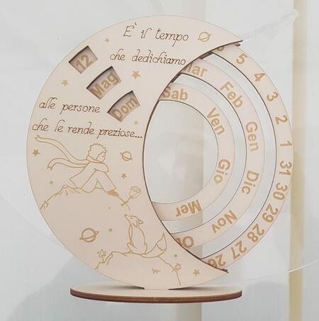 calendario 12 cm perpetuo il piccolo principe  
