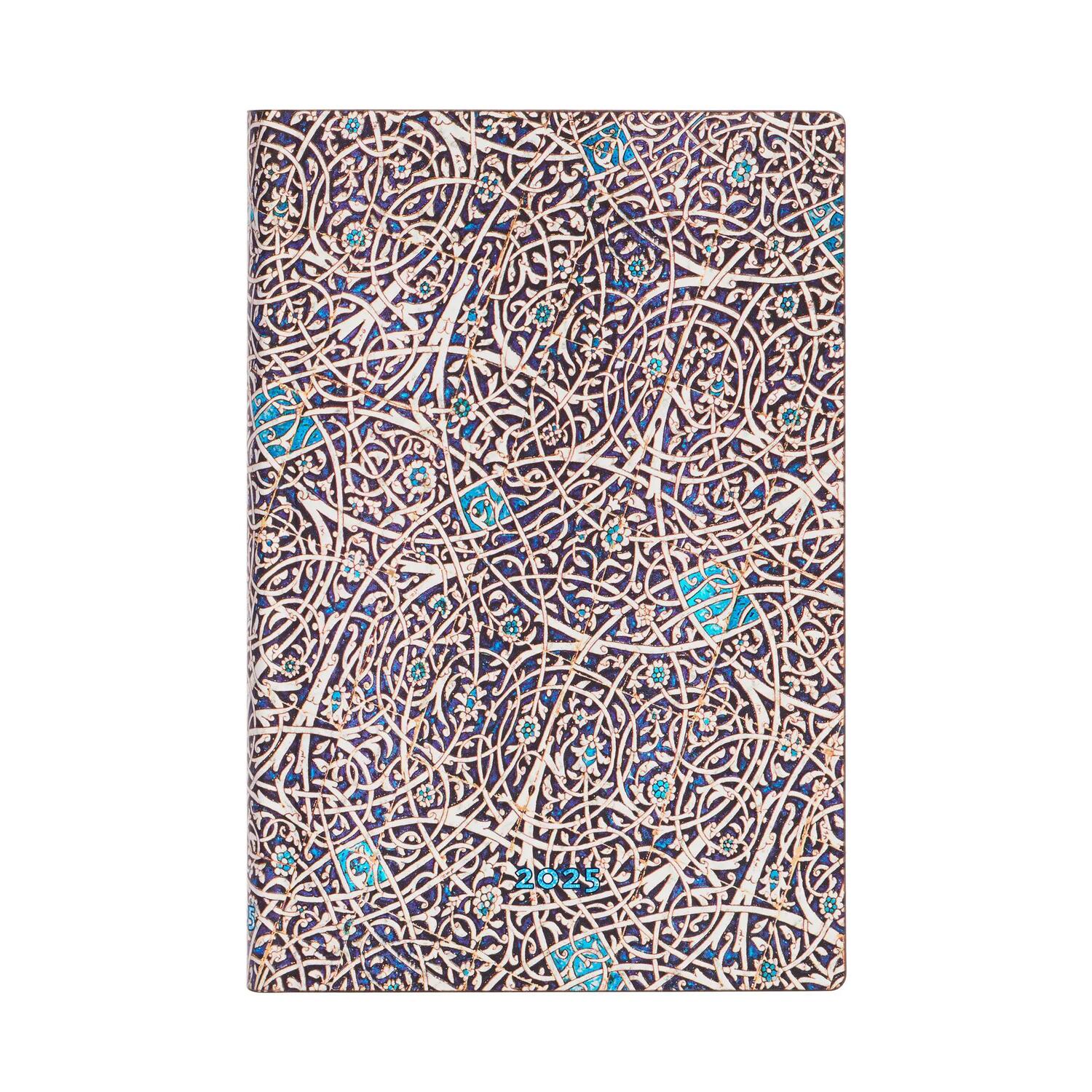 Agenda settimanale 2025 - Turchese Granada - PAPERBLANKS 12 MESI - Formato Mini - Orizzontale