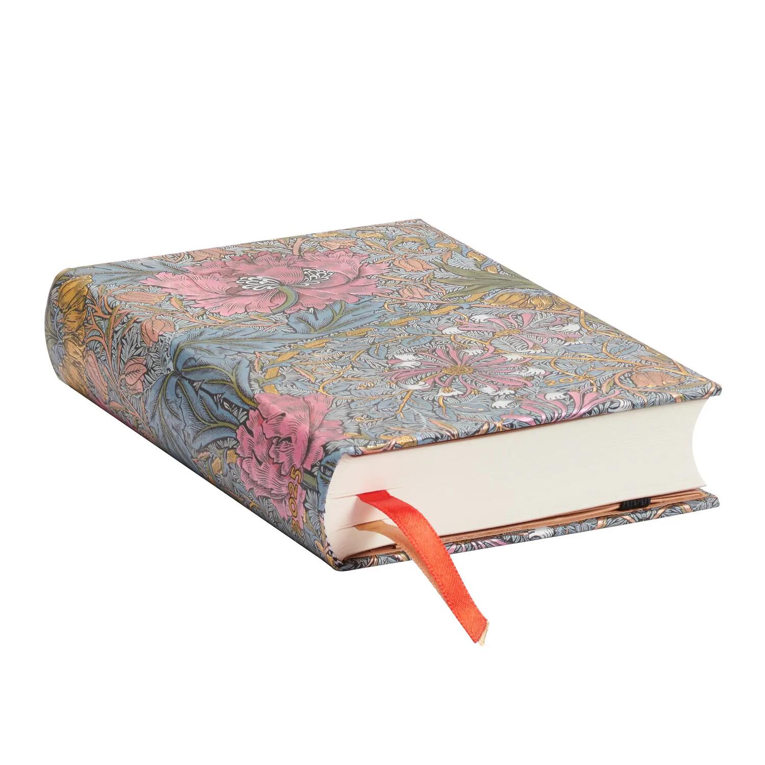 Agenda giornaliera 2025 - Morris Caprifoglio Rosa - PAPERBLANKS 12 MESI - Formato Mini