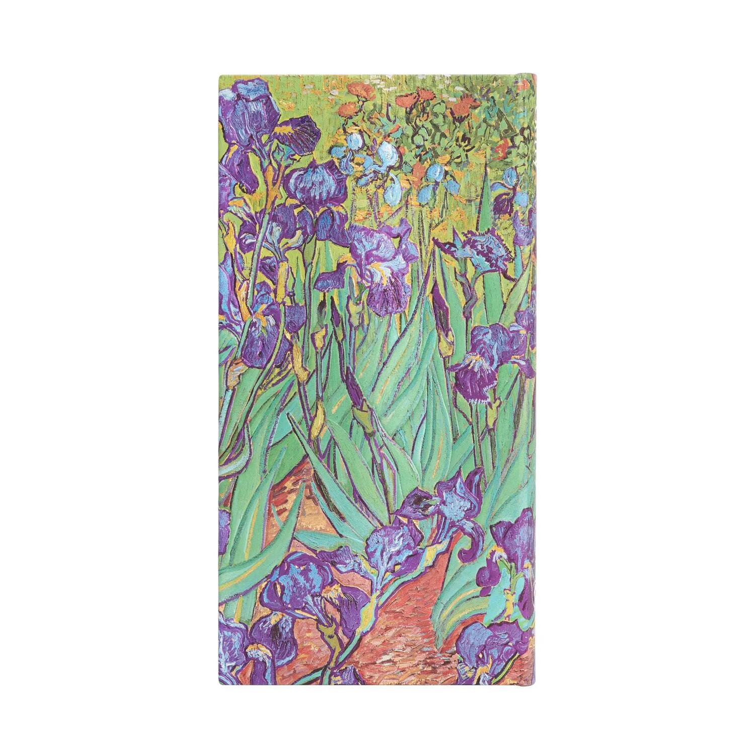 Agenda settimanale 2025 - Iris di Van Gogh - PAPERBLANKS 12 MESI - Formato Slanciato
