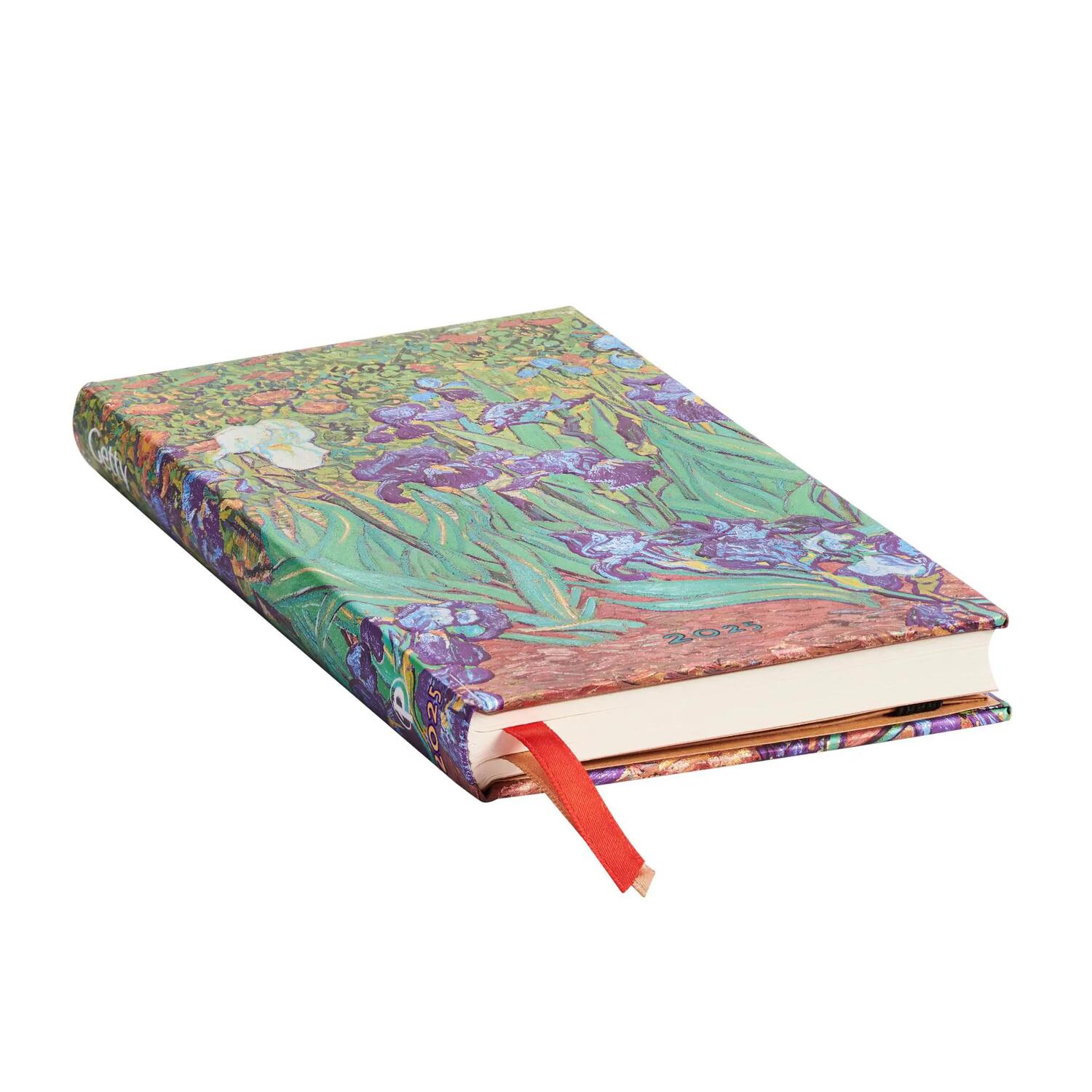 Agenda settimanale 2025 - Iris di Van Gogh - PAPERBLANKS 12 MESI - Formato Slanciato