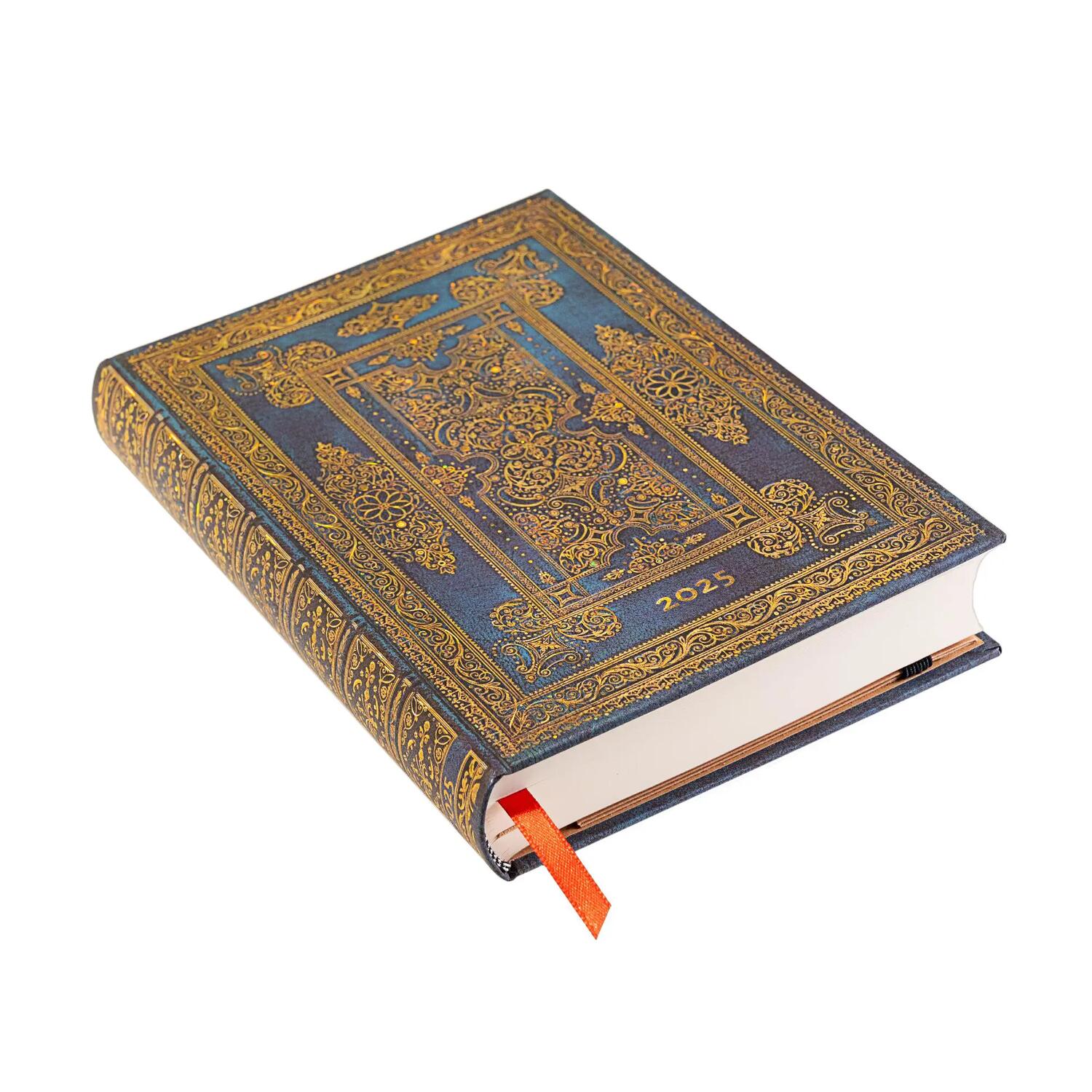 Agenda giornaliera 2025 - Blu Lussuoso - PAPERBLANKS 12 MESI - Formato Midi
