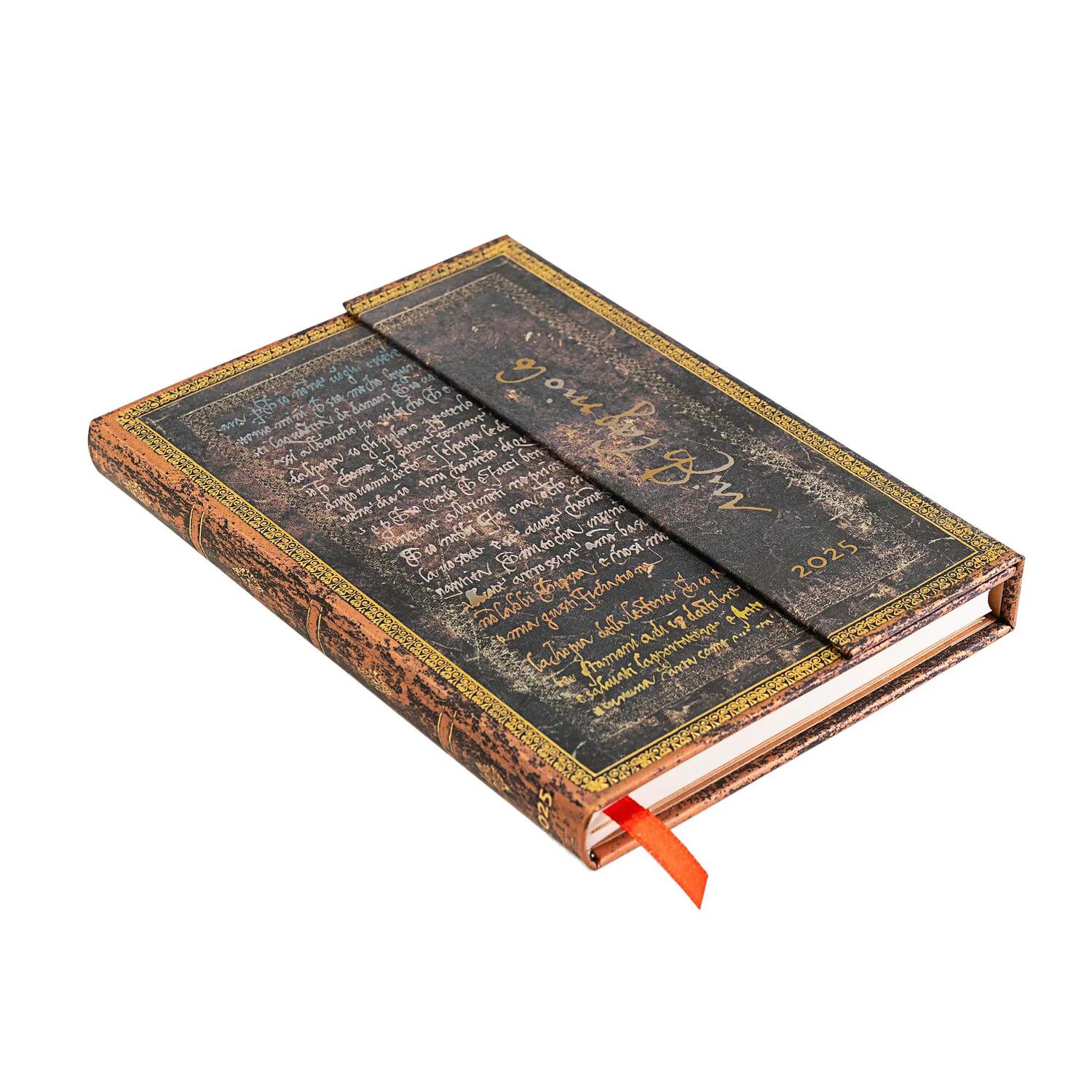 Agenda settimanale 2025 - Scritti di Michelangelo - PAPERBLANKS 12 MESI - Formato Midi - Verticale