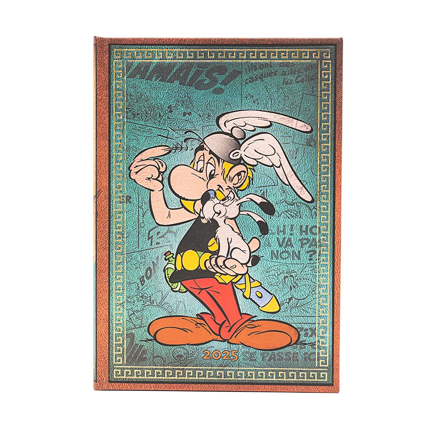 Agenda settimanale 2025 - Asterix il Gallo - PAPERBLANKS 12 MESI - Formato Midi - Verticale