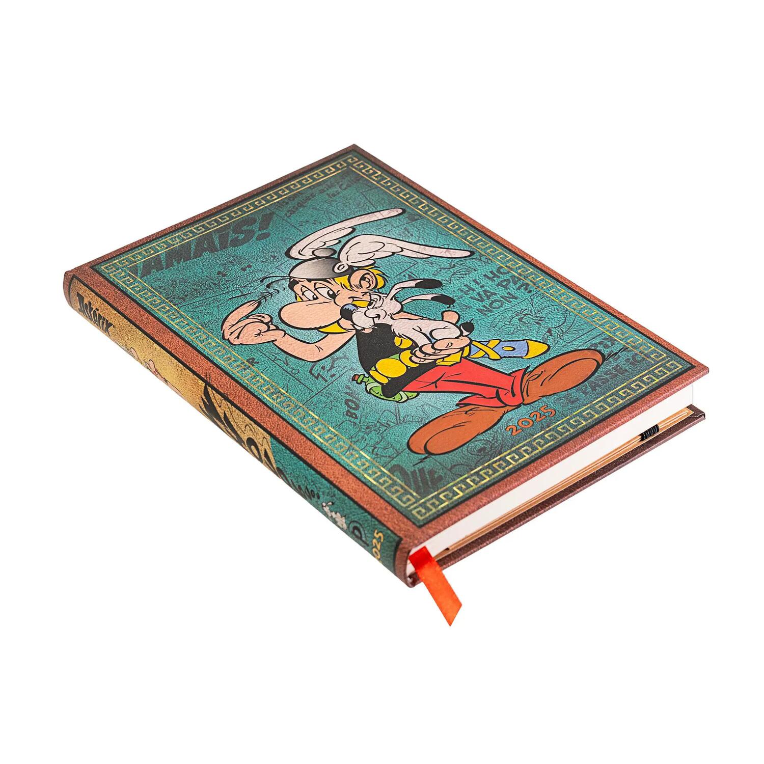 Agenda settimanale 2025 - Asterix il Gallo - PAPERBLANKS 12 MESI - Formato Midi - Verticale