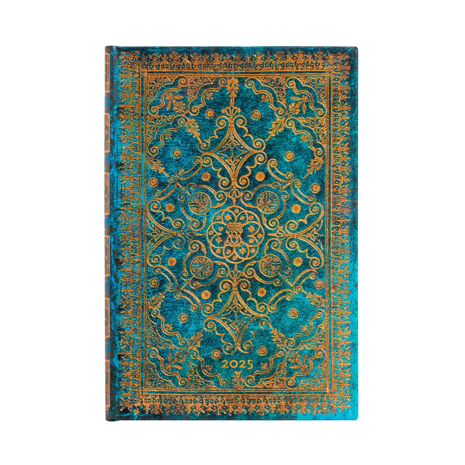Agenda settimanale 2025 - Azzurro - PAPERBLANKS 12 MESI - Formato Mini - Orizzontale