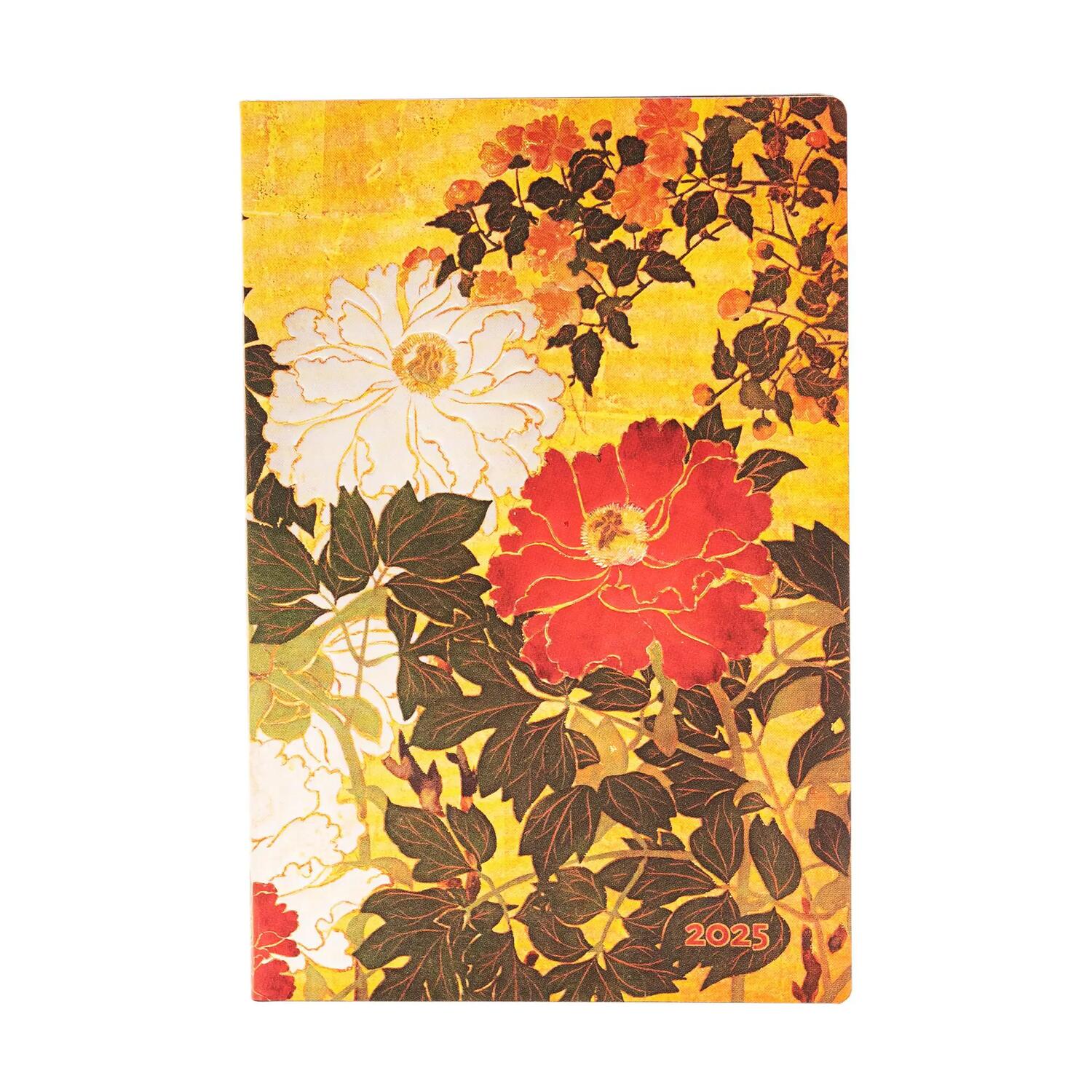 Agenda settimanale 2025 - Fiori Rinpa - PAPERBLANKS 12 MESI - Formato Mini - Orizzontale