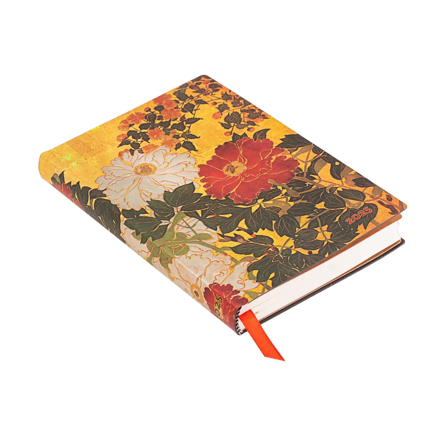 Agenda settimanale 2025 - Fiori Rinpa - PAPERBLANKS 12 MESI - Formato Mini - Orizzontale