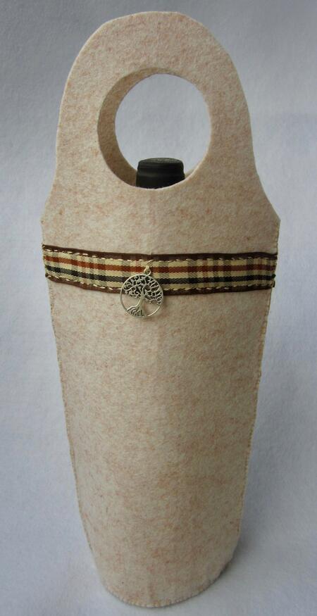 porta bottigia in feltro