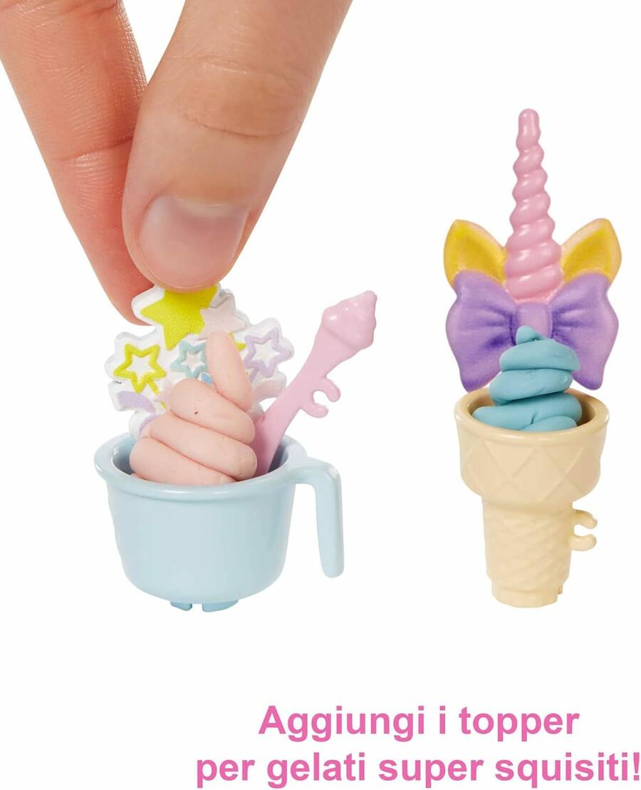 Barbie Playset Gelateria con Bambola - Mattel - HCN46 - 3+