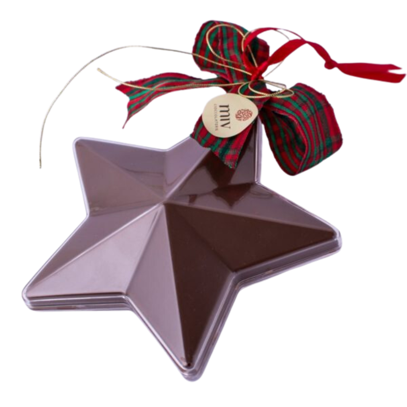 MIV Cioccolaterie - Stella di Natale Cioccolato fondente