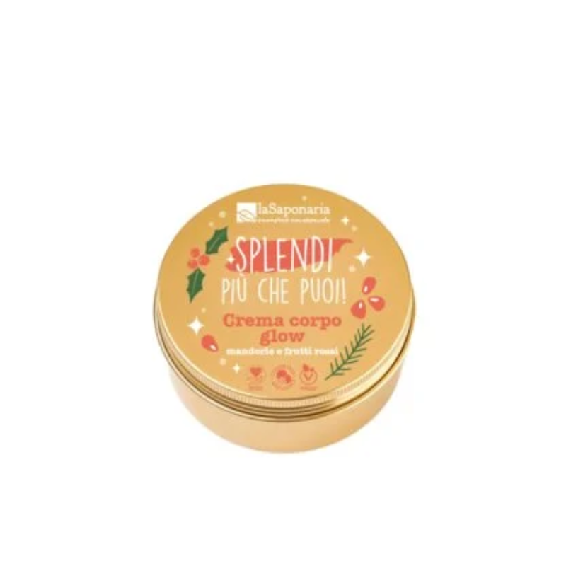 La Saponaria - Splendi più che puoi Crema corpo Glow Mandorle e Frutti rossi 