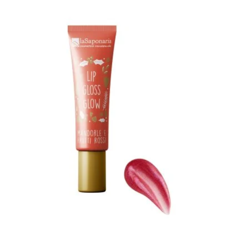 La Saponaria - Lip Gloss Glow Mandorle e Frutti Rossi