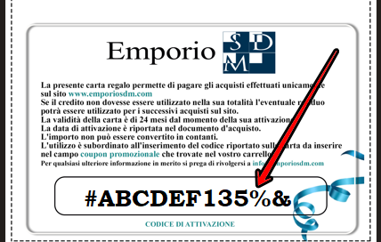 Carta regalo Tori Lamp Ussaro