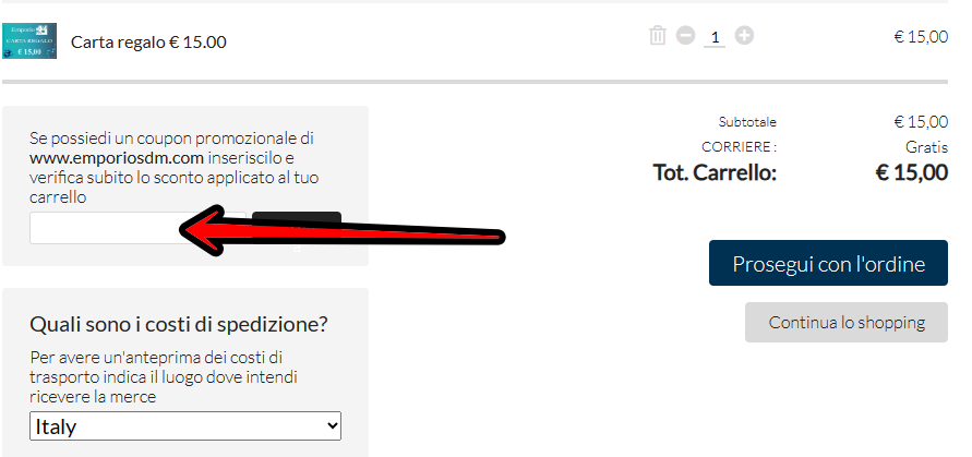 Carta regalo Tori Lamp Ussaro