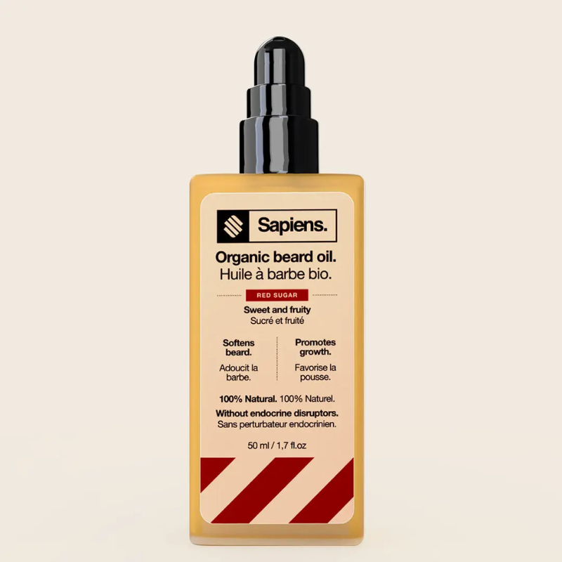 Sapiens - Olio da barba bio Red Sugar