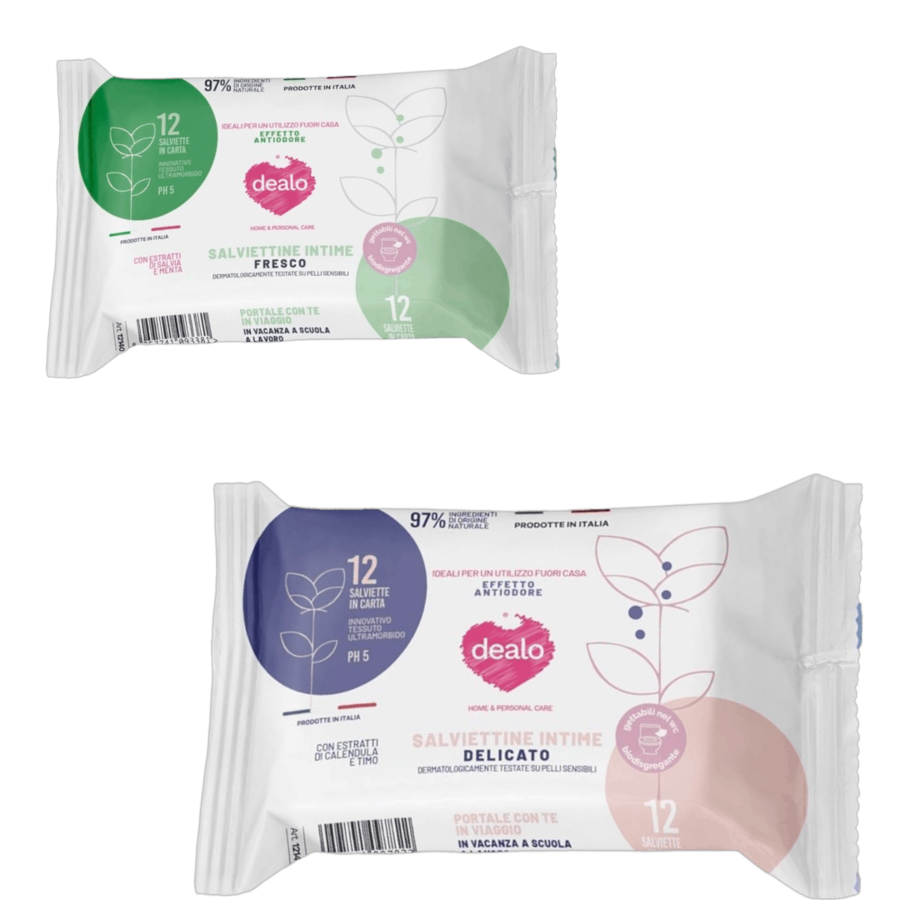 DEALO SALVIETTINE INTIME 12 PEZZI (Confezione da 24 pezzi) 