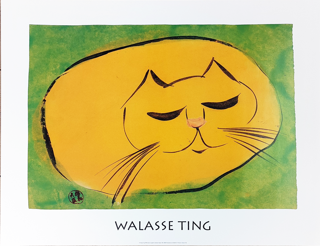 WALASSE TING - I dream an angel: Exhibition Poster - Art Unlimited, Amsterdam, 1994