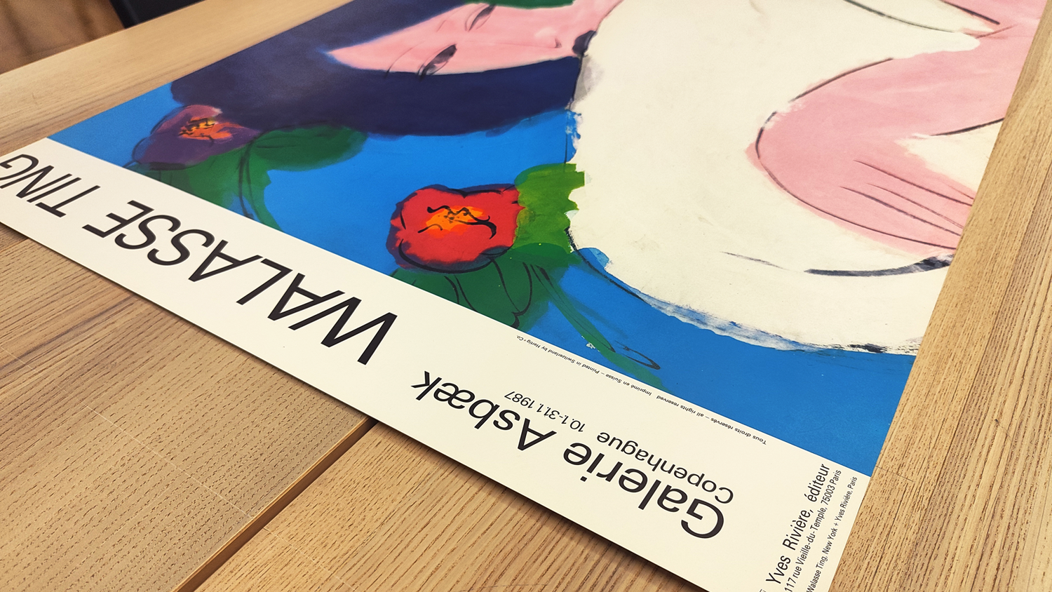 WALASSE TING - Galerie Asbæk Copenhague: Exhibition Poster - Yves Rivière éditeur, Parigi, 1987